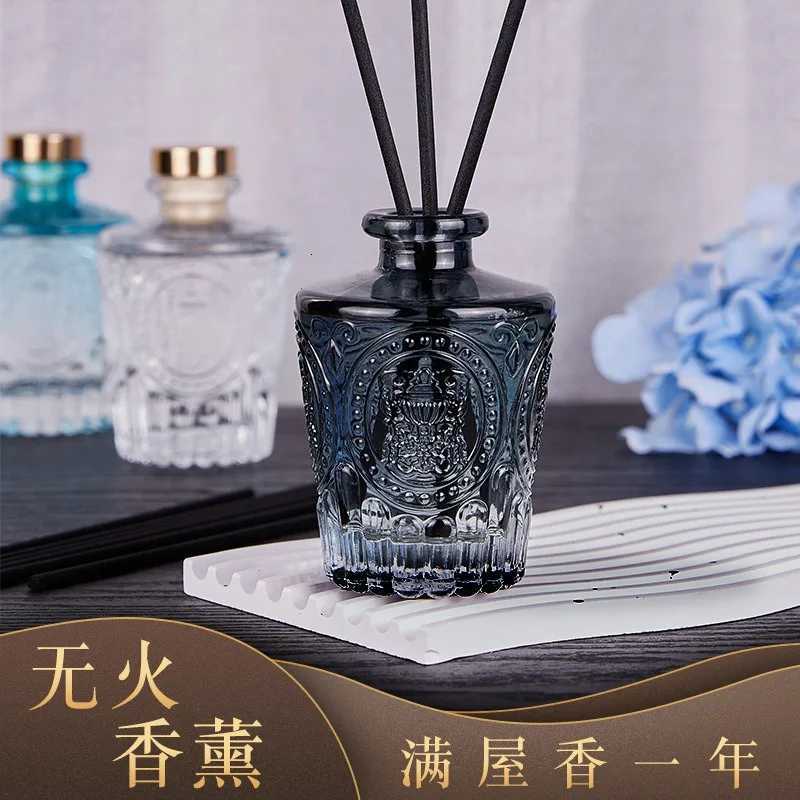 Embossed Rattan Reed Diffuser Set Decorative He Fragrance Ornament with Natural Sticks Aratherapy Air Freshener forBedro Y251023