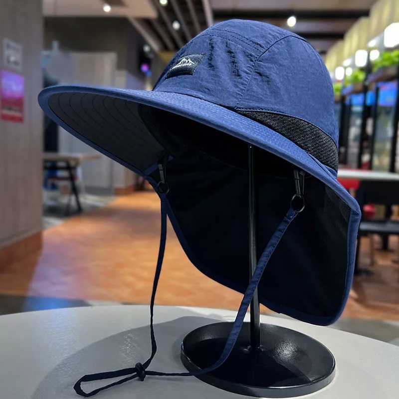 1pc AntiUV Sun Protection New Fisherman Outdoor Hat Thin Hiking Quick Drying Shawl Neck Protector Summer Waterproof Ride UnisexW251023