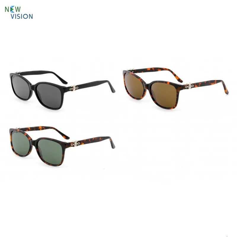 New Acetate Sunglasses Square Tortoiseshell Women Versatile Retro Fashion Classic Polarized Fishing Driving Sun Glasses MenW251023
