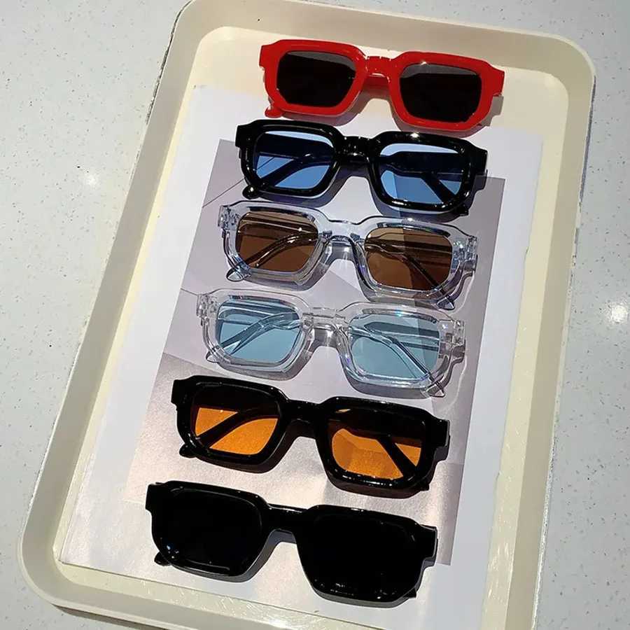 New Men Vintage Rectangle Frame Sunes Fashion Retro Sun es Luxury Brand Design es UV400 Eyewear Wen GogglesW251023