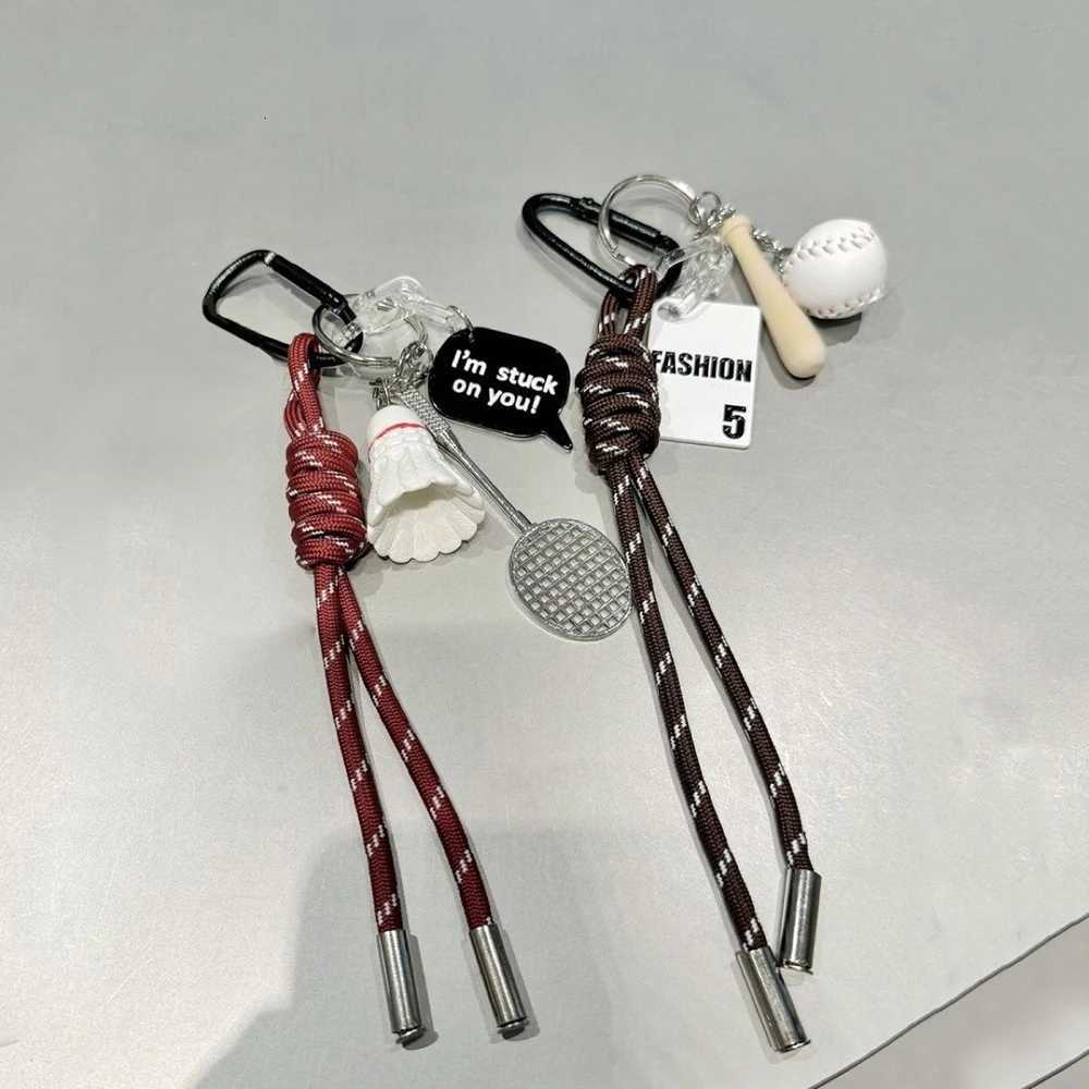 Tote Bag RopesCute Bag Decors Y2K Keychain Bag Pendants Hand Woven Phone Rope Women Bag Ropes Baseball Badminton Tennis Pendant Z251023