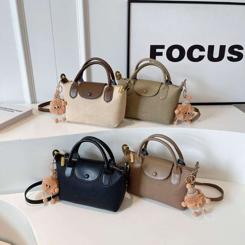 Women's Bags This Year's Popular Simple Dumpling New Longbags Xiang High Quality Texture Hand Held Splicing Shoulder Messenger Bag