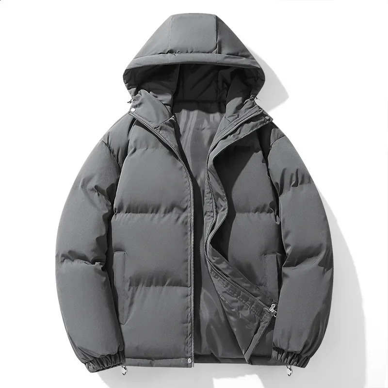 Men Thick Warm Hooded Coats Trendy Windproof Parkas Mens Winter Casual CottonPadded Jacket Bread Jackets 251023