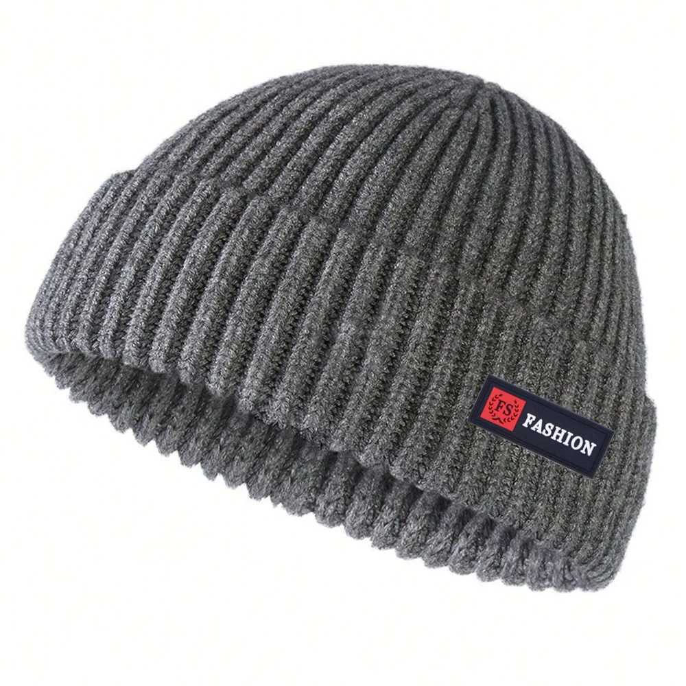 1pc Men Beanies Skl Street Sty Hip Hop Brimss Baggy Melon Cuff Fisherman Beanies Hats Winter Warm Knitted BonnetW251023