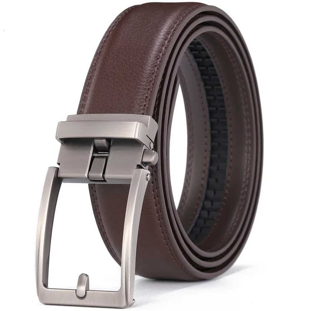 Click Belts for Men Famous Luxury Brand Designer Alloy Automatic Buckle Original Genuine Leather Mens Belt Jeans Waist StrapsXJ251023