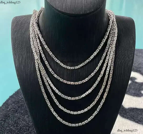 Fashion Punk Sier 2.5mm Hip Hop Bike Link King Emperor Byzantine Chain Necklaces Men