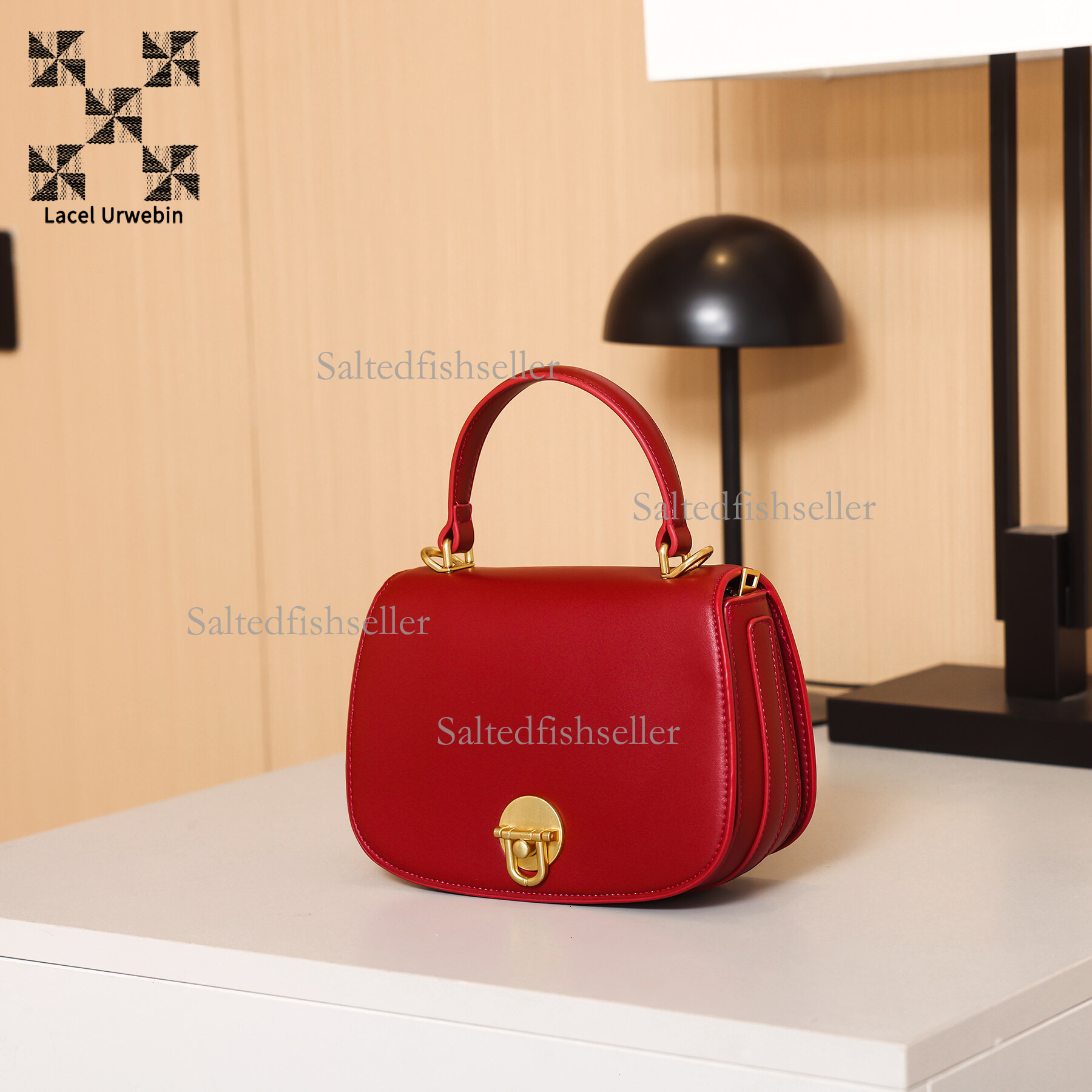 Lacel Urwebin New Trend Women's Handbag Designer Luxury Versatile Business Commuter Small Bag Exquisite Fashion Metal Buckle Single Shoulder Cros