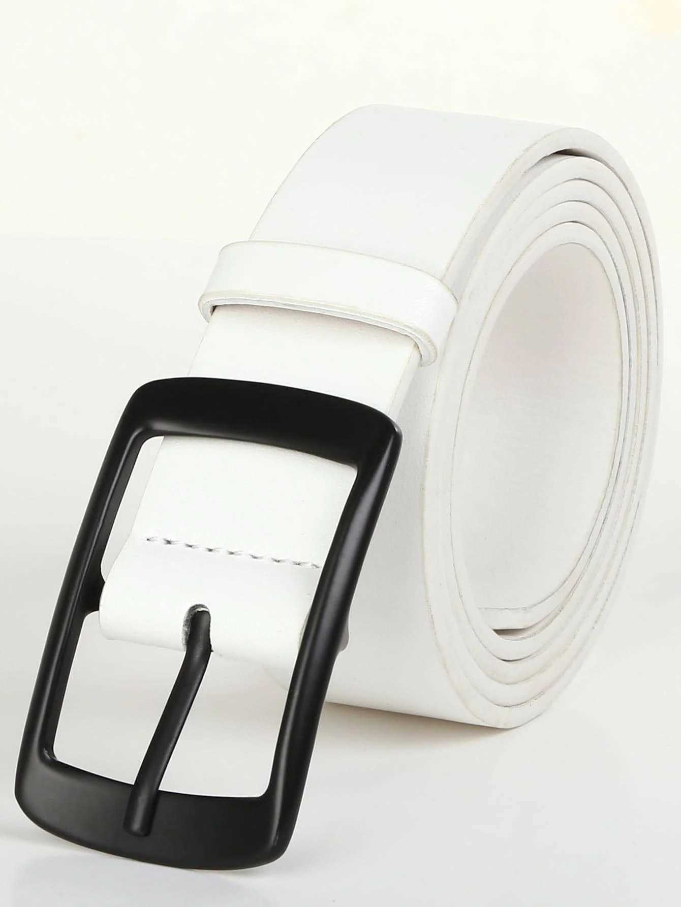 Fashion Classic Pu Leather Belt with Prong Buckle Dress Belt for MenXJ251023