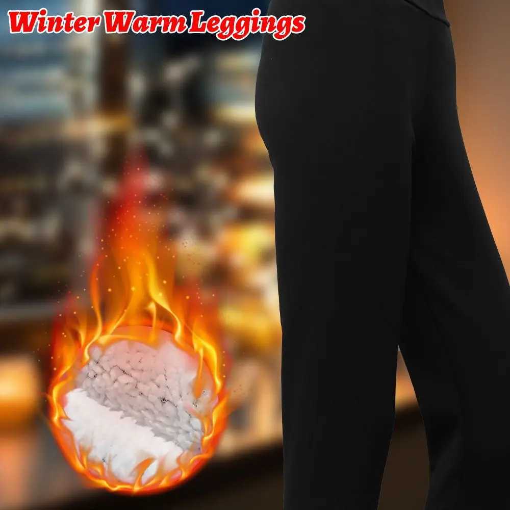 1PC Black Gray Winter Tight High Waist Pants Super Thick Cashmere Leggings Warm Pants S5XL SizeT251023