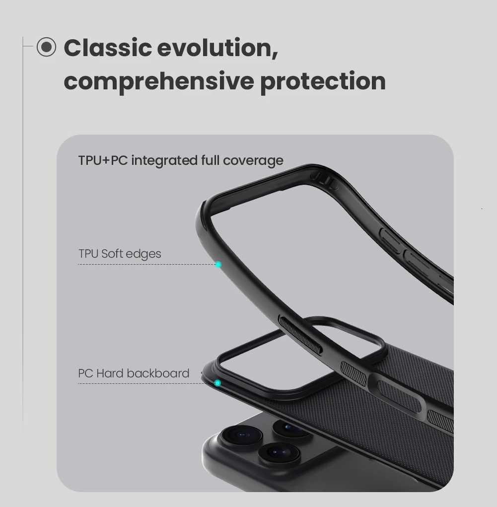 Nillkin For iPhone 17 Pro Max 17 Air 17Pro Frosted Shield Pro Case PCTPU s Shockproof AntiScratch Phone Cover H251023