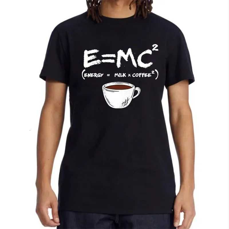 Summer Mens Tshirt 100 Cotton Casual Funny EnergyMilkCoffee Print Men Cool Loose Oneck Tops For Men Short Sleeve Male TeesXJ251023