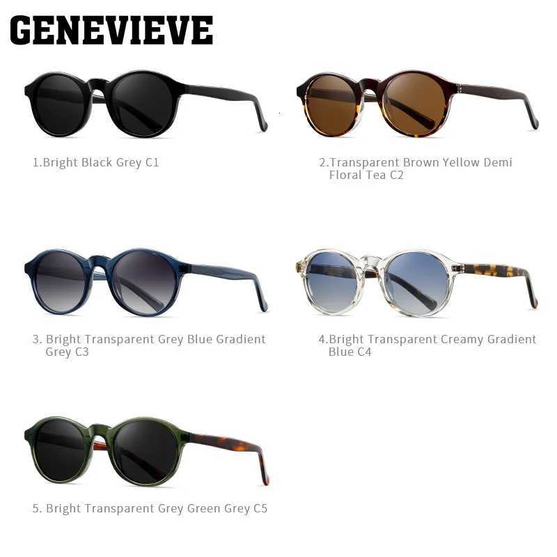 GENEVIEVE Retro Round Frame New Design Womens Polarised Sunglasses UV Protection Customised Prescription Available S31126W251023