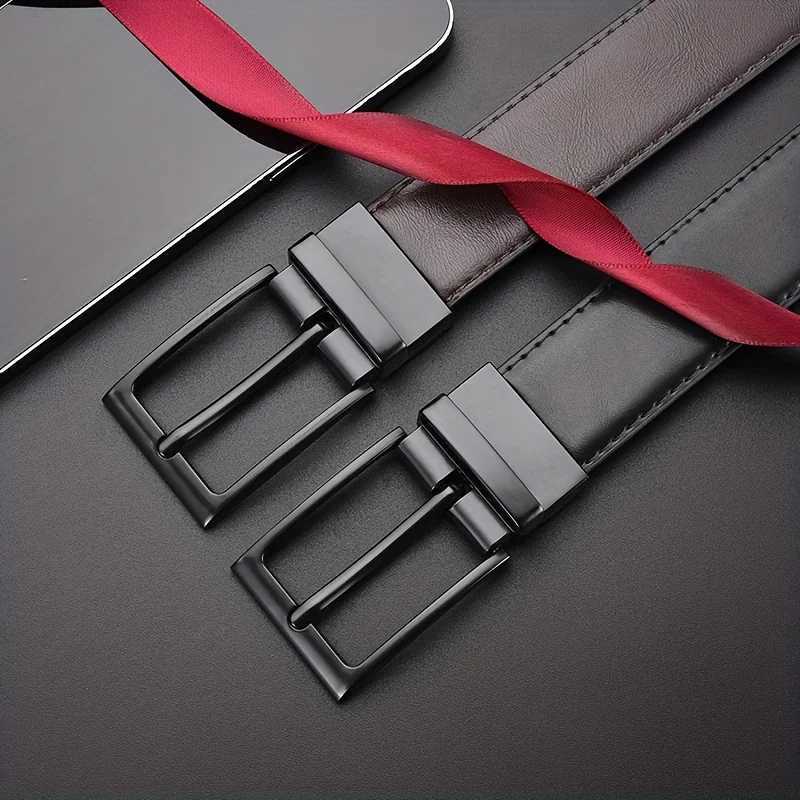 New Luxury Belt for Men PU Leather Belt High Quality Rotatable Automatic Buckle Casual Designer Waist Belts for Jeans Mens BeltXJ251023