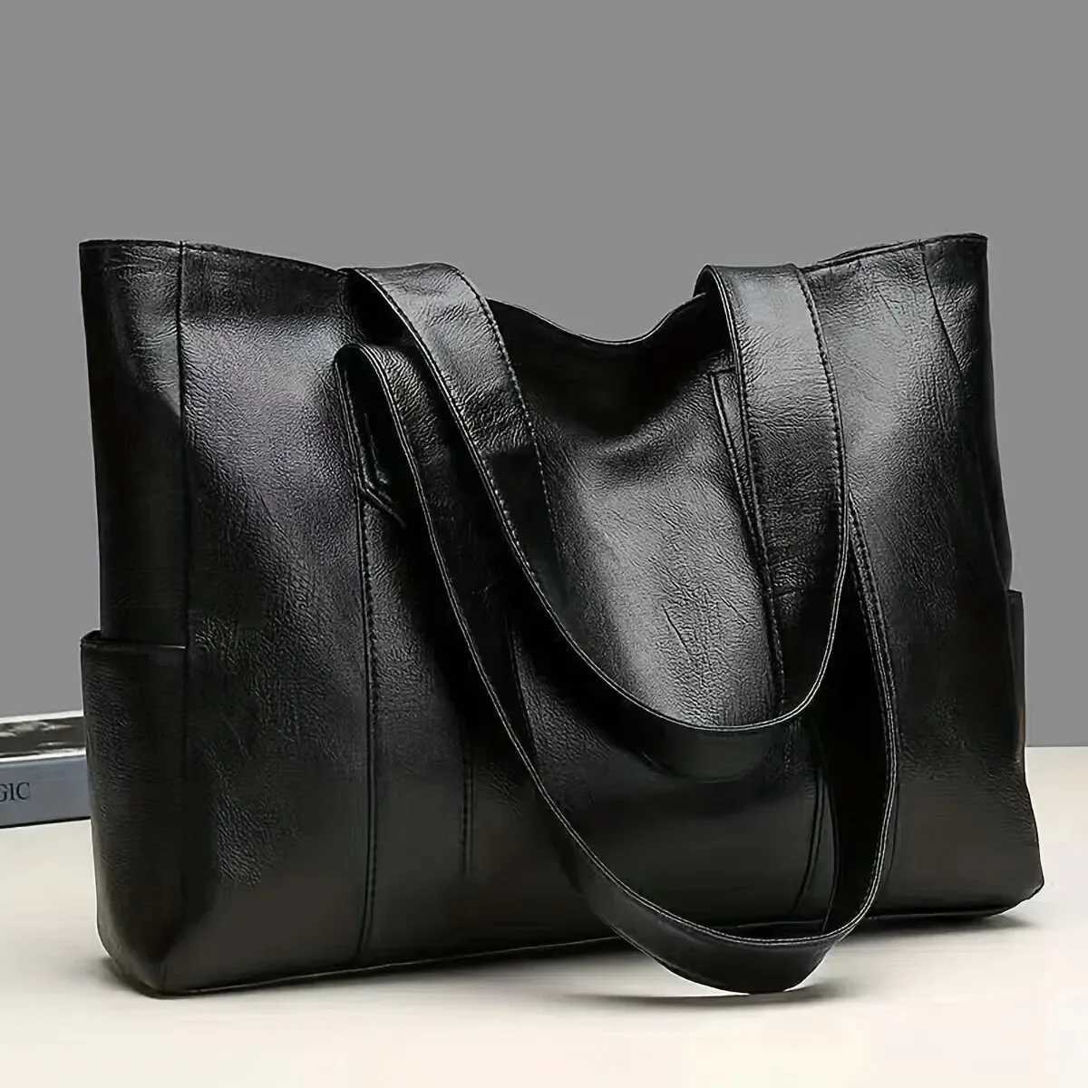 2025 Capacity Vintage Large Tote Bag Retro Vegan Shoulder Casual Handbag Bag Womens For CommuteL251023