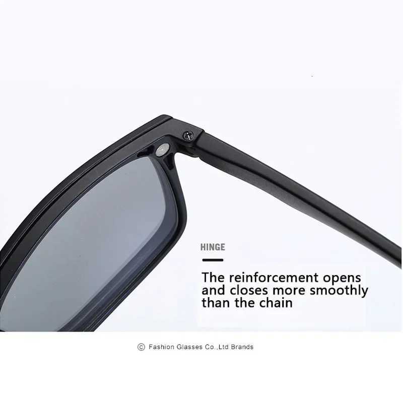 6 In 1 Spectacle Frame Men Women With 5 PCS Clip On Polarized Sunglasses Magnetic Glasses Male Computer Optical 2201W251023