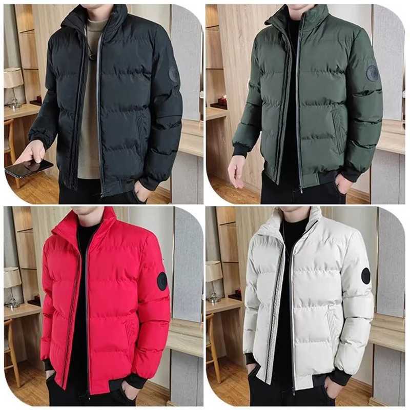 Autumn Winter Thermal Thick Men Jackets Fashion Warm Coat Parkas Loose Korean Style Puffer Coat Outwear Khaki Army Green Parka Z251023