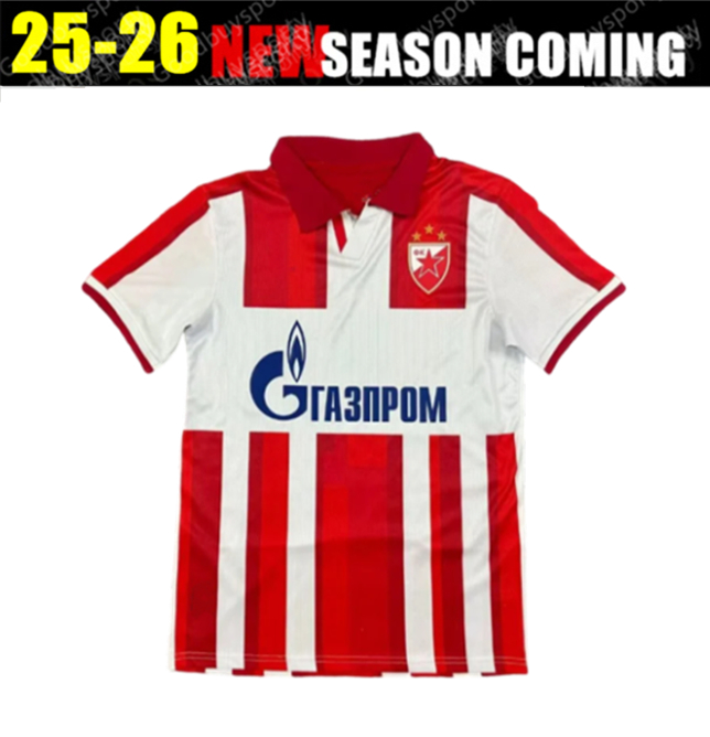 2526 Red Star Belgrade 2 soccer Jersey home Classy football shirts Football Uniform