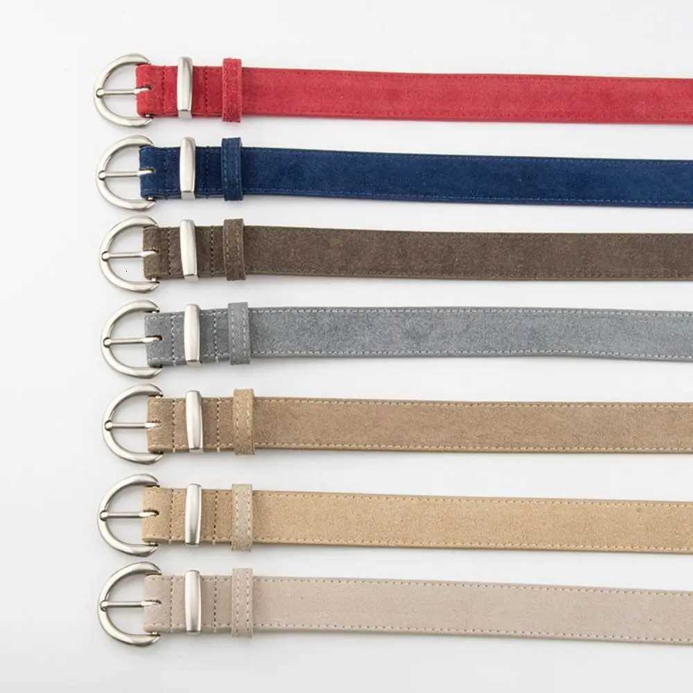 Women Suede Leather Belt Casual Versatile Business Waist Strap Trendy Pin Buckle Waistband Luxury DesignXJ251023