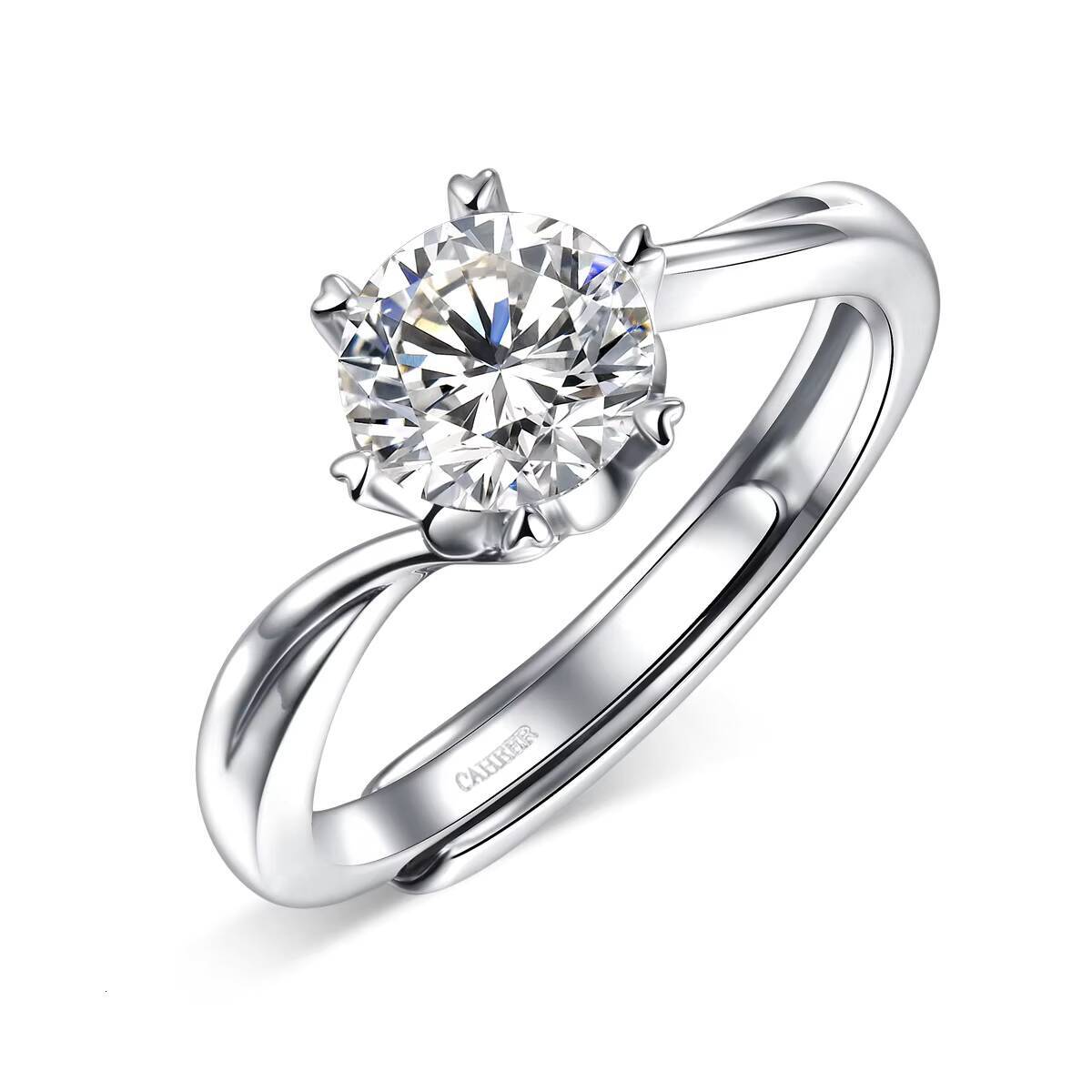 925 Silver Ring with Moissanite for Women