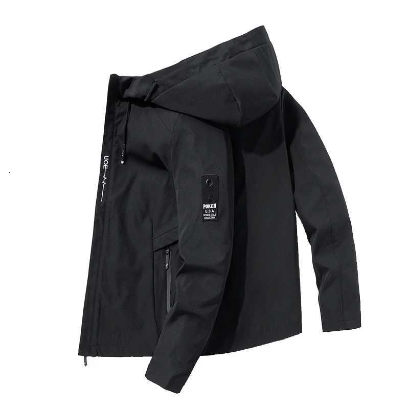 Autumn and Winter Mens Hooded Jacket Womens Waterproof Windbreaker Outdoor Fishing Fourseason Mountaineering Clothing Trend W251023