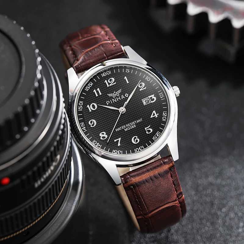 22024 New Fashion Leather Strap Men Watches Montre de luxe homme Best selling ProductsL251023