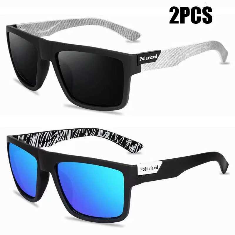 RUISIMO 2PCS Polarized Sunglasses for Men Women Designer Driving Sun Glasses Male Outdoors Fishing Mountainclimbing UV400 culoW251023