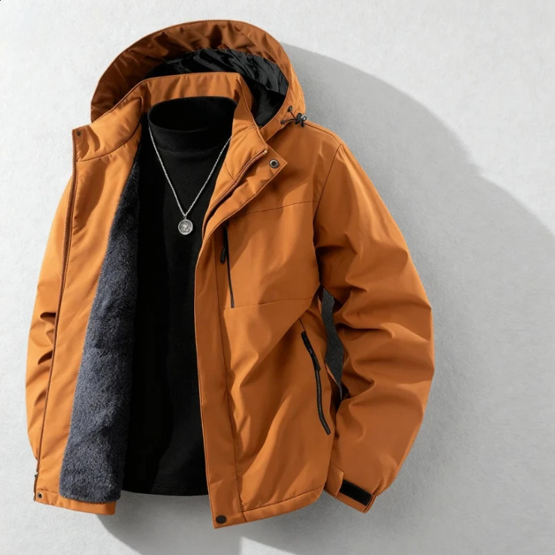 AutumnWinter Jacket for Men with Thick Velvet Warm Casual Loose Fashionable Comfortable and Trendy Mens 251023