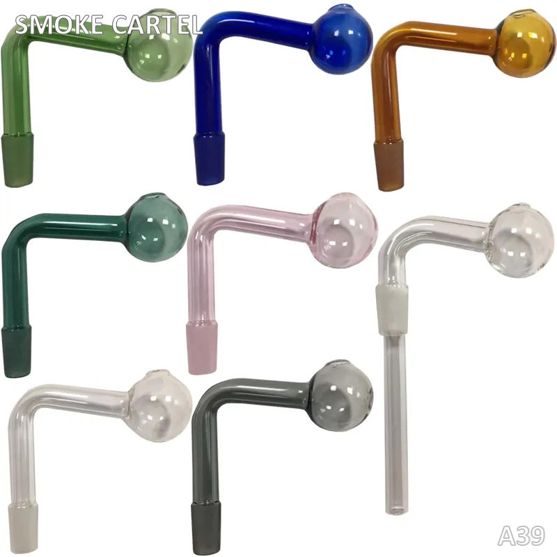 Premium Full Weld Pyrex Glass Bubbler Oil Burner Downstem Smoking Burners Pipes Fit for Quartz Bangers Nails Bowls Slides Bowl Ball Daimeter 30mm 14mm Down Stem