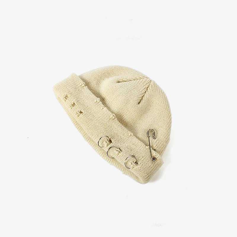 Women Distressed Knit Beanie Breatheable Slouchy Winter Hat Streetwear Fashion Caps For Trendy Boho Chic Style WomenXJ251023