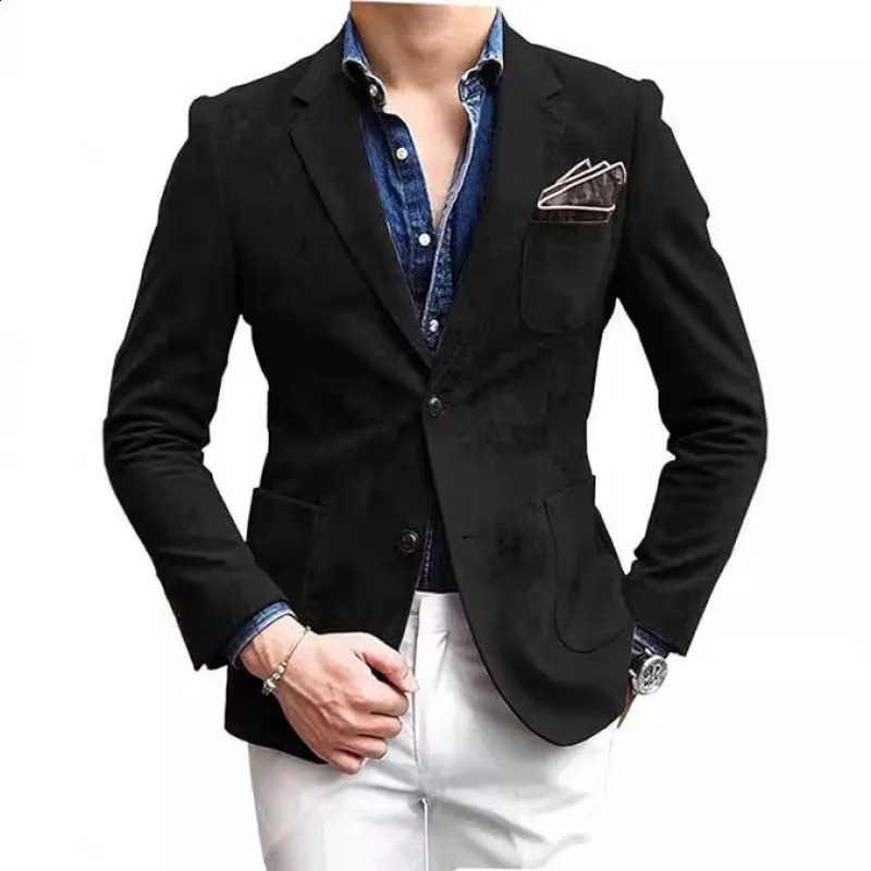 Europeanstyle mens casual and fashionable business suit jacket commuting formal wear wedding party spring autumn 251023