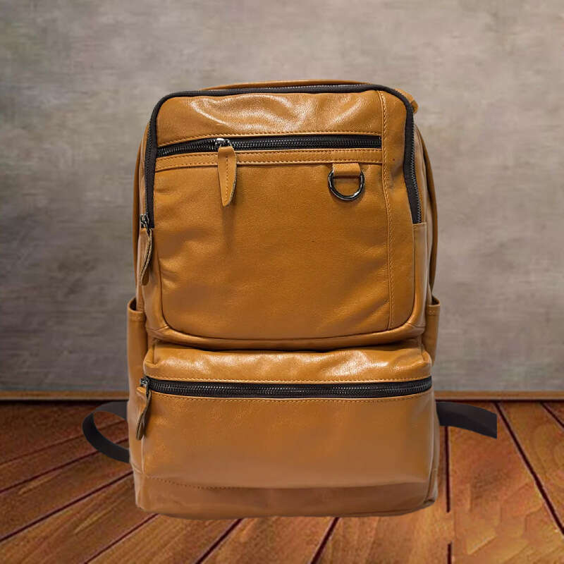 Genuine Leather Business Men S Top Layer Cowhide Travel Large Capacity Casual Trendy Simple Laptop Backpack High Quality