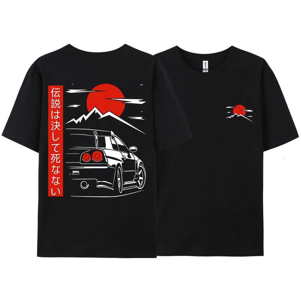 Japanese Style Car JDM Culture GTR Racing T Shirts Men Women Street Wear Original Design Oversized 100 Cotton Couple Tops TeesXJ251023