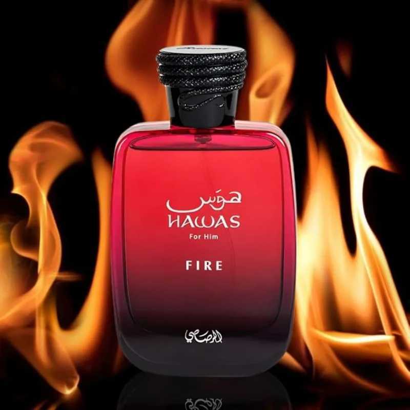 100ML RASASI Hawas Fire Eau De Parfum Pheromone Fragrance Arabian Womens Perfume Pheromone Cologne Man Attract The Opposite SexW251023