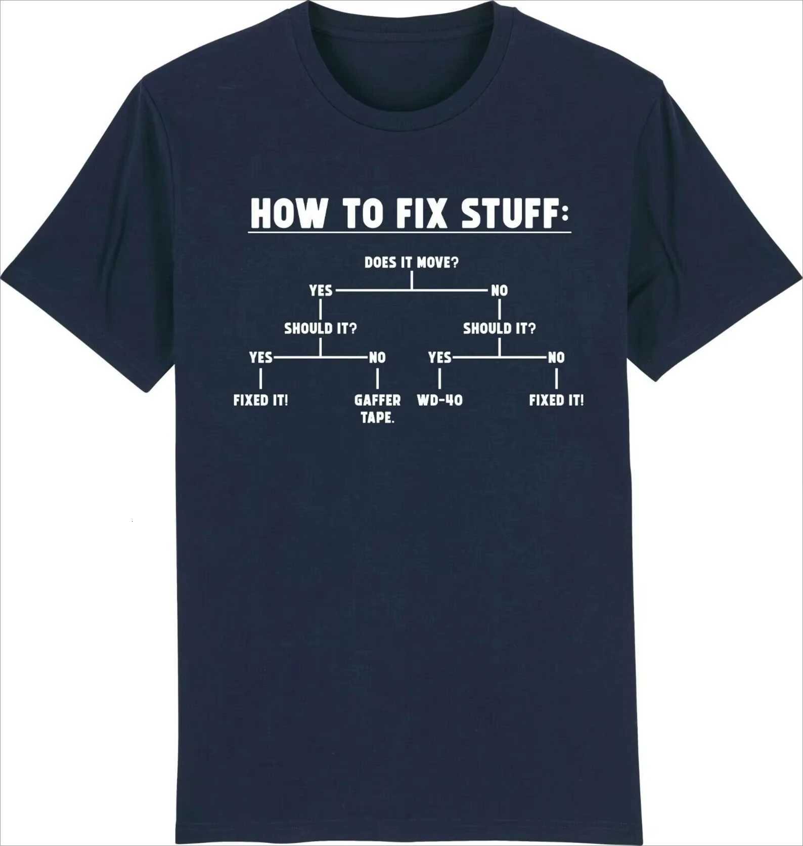 How To Fix Stuff Street Trend Clothing Pattern Printing Summer Luxury Brand Cotton Mens and Womens TShirts Short SleevesXJ251023