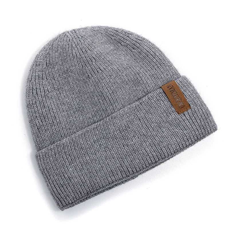 New Unisex Winter Hat Add Fece Warm Stylish Soft Beanie Hat For Men Wen Outdoor Thicken Ski Sports Knitted HatW251023