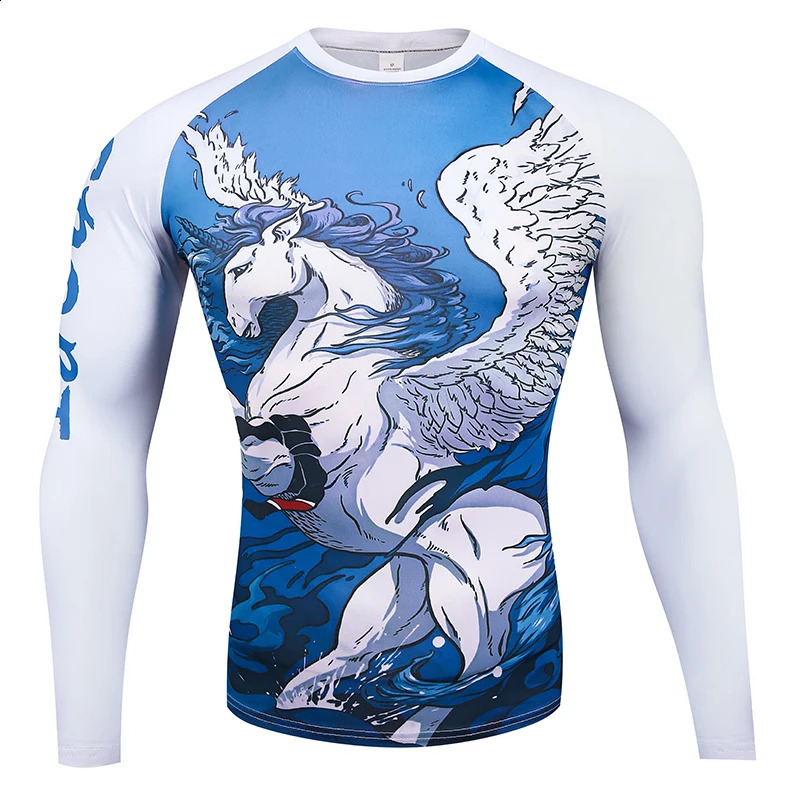 Men Compression Long Sleeve T Shirt Sportswear Gym Fitness Clothing Workout Training Sport Rashgard Running Tshirt 251023
