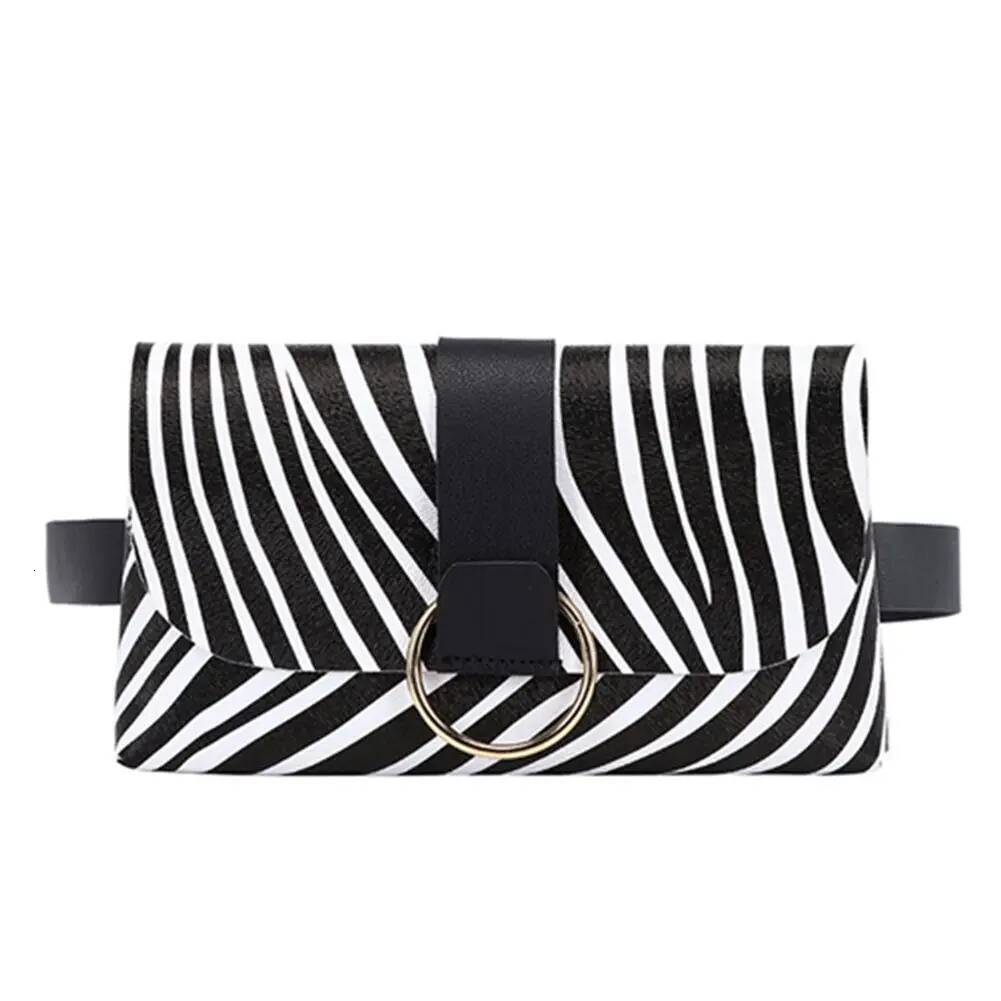 New autumn and winter luxury handbag women's belt leopard print PU belt phone bag flip leather designer bag women's belt bag change small ba