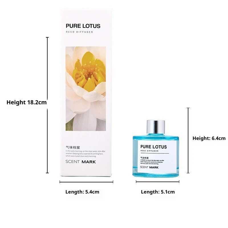 50ml Reed Diffuser Sets Rose Lavender Essential Oil with Expanding Stick Hotel He Aratherapy Air Fresh Fragrance Y251023