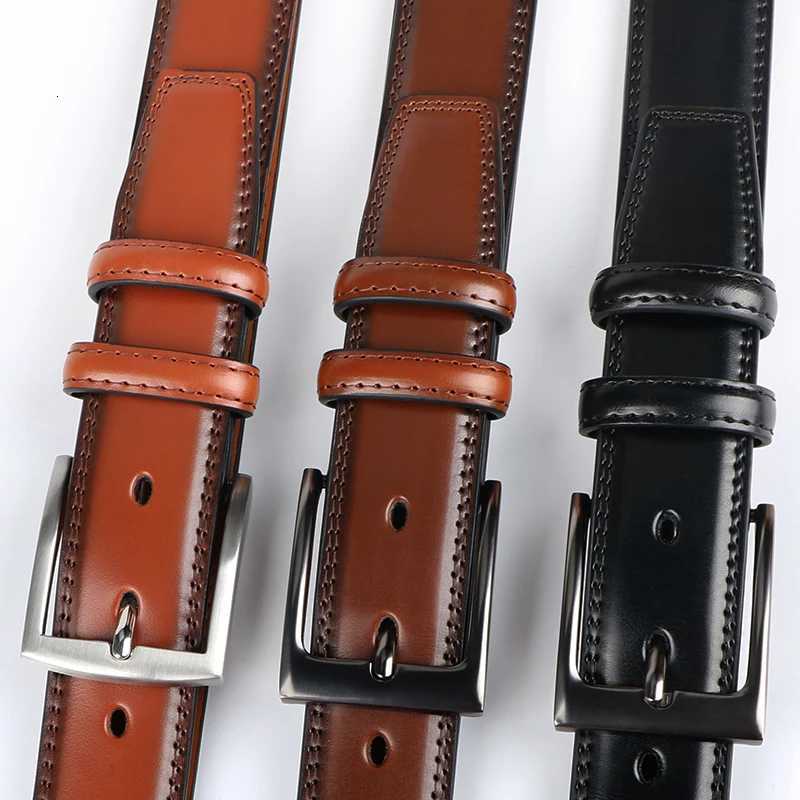 Mens genuine leather belt 1 26 a fashionable simple and durable belt gift suitable for various occasionsXJ251023