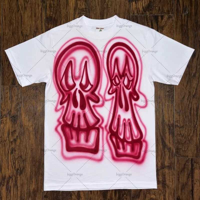 Y2K Retro Harajuku Summer Trendy Brand Oversized Cotton Round NeckTshirt Men 2025 New Hiphop Casual punk Goth StreetwearWomenXJ251023