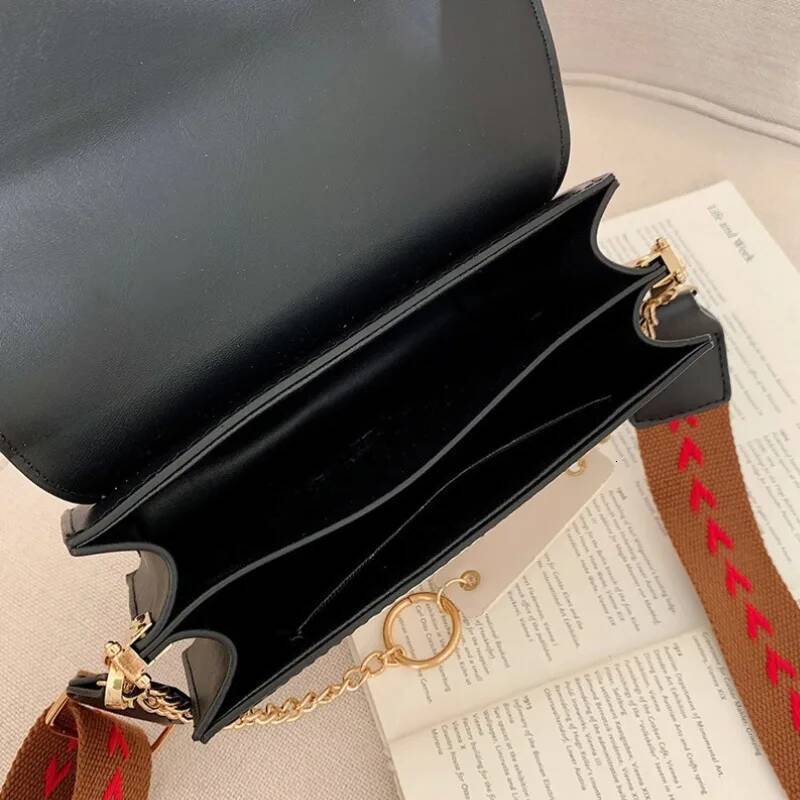 Autumn and winter new luxury handbag designer bag women's shoulder bag fashionable frosted fabric matte contrasting small square bag