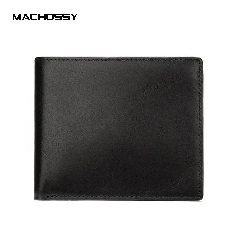 Soft Genuine Leather Wallet Mens Cow Leather Wallets Man Small card holder Wallets Balck Short Purse for Male251023