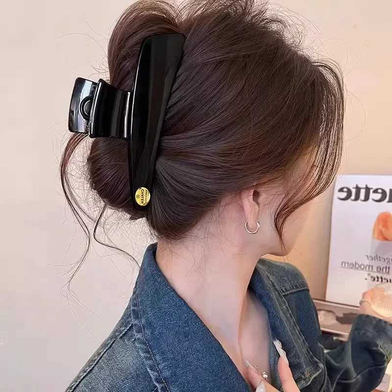 Early Spring HighEnd Gold Label Shark Clamp Wens New 2025 Advanced Feeling Hair Clip Rear Fixed Clip Profional Salon Y251023