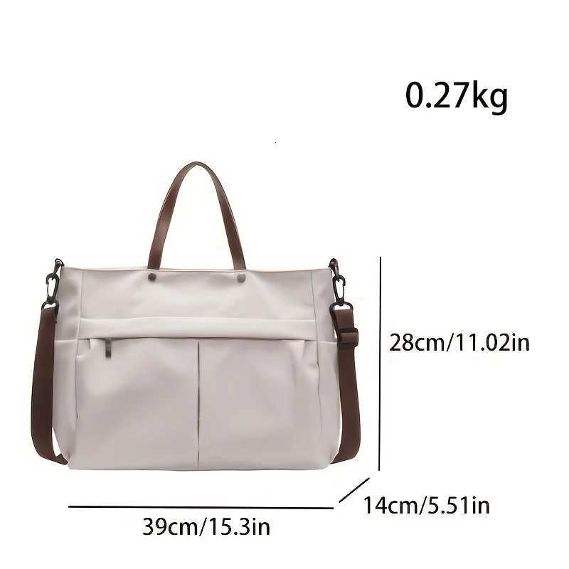 Spacious Nylon Tote Bag for Women Stylish Shoulder Crossbody Bag Perfect for Casual Outings Travel Business Fitness ShoppingL251023