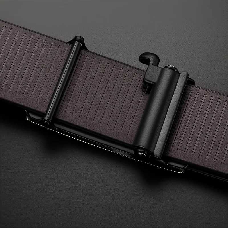 New Mens Automatic Buckle PU Belt Fashion Matching Mens Business Casual Belt Trendy Waist Accessories WholesaleXJ251023