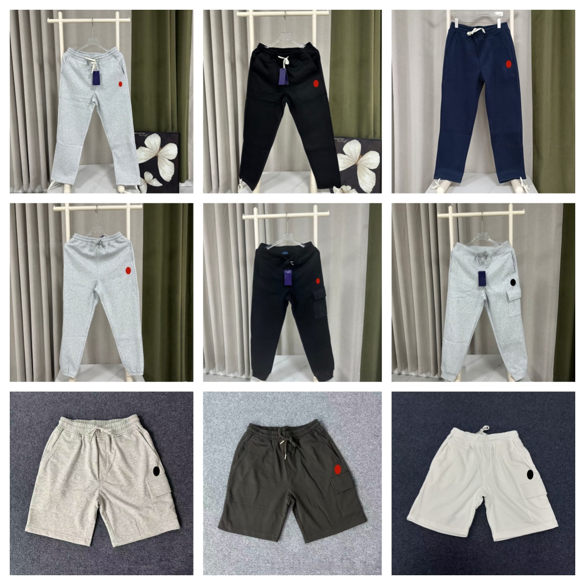 Men's Pants Designer Sweatpants Pony Embroidery Logo Cotton Velvet Sports Pant Streetwear Mens Drawstring Straight Leg Loose Casual Trousers