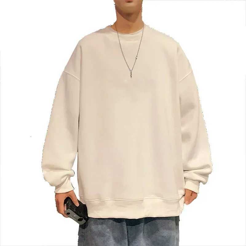 Mens Oversized Hoodie White 5XL Harajuku Hoodies Oversize For Men Solid Man Casual Wear Hoody Fashion Male SweatshirtT251023
