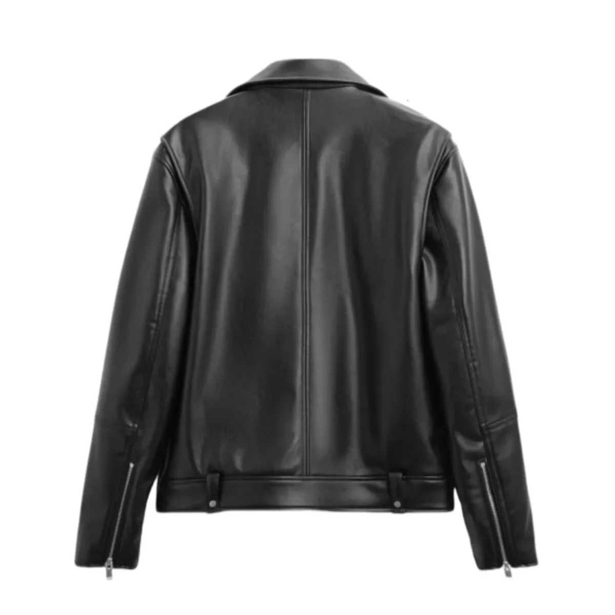 Casual Loose Mens Biker Jacket Trendy Short Style Versatile Leisure Outerwear Spring Autumn Fashionable Leather Coat W251023