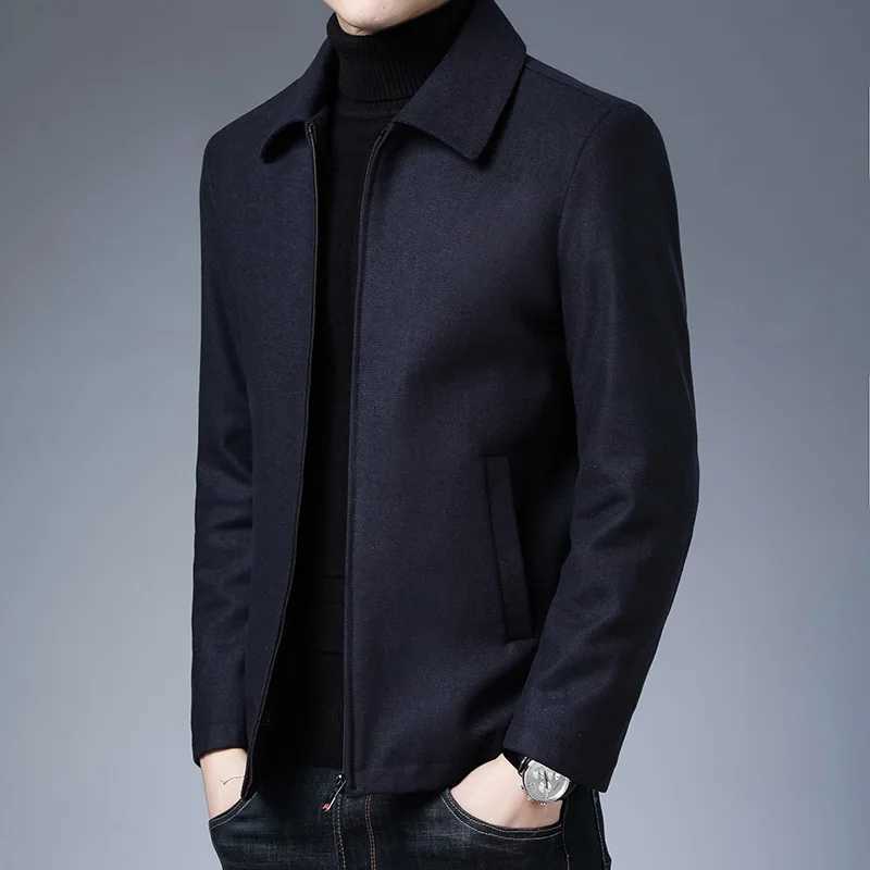 Coat Stuff Mens Jackets New Brand Casual Lapel Autumn Winter 2023 Men Clothing Fashion Solid High Quality Classic Daddy Clothes W251023