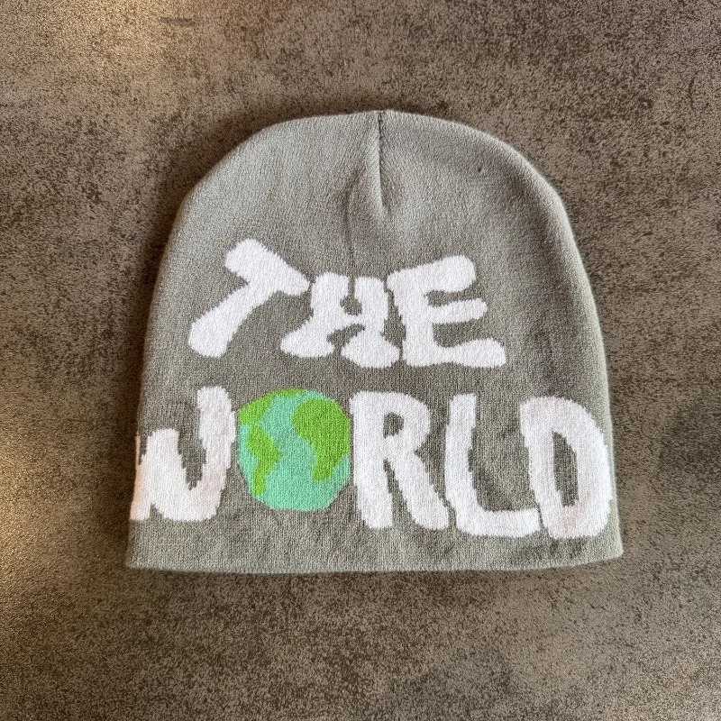 1pc Letter Pattern Beanie CapHipHop Jacquard Unisex Skull HatSuitable for Daily LeisureOutdoor Sports Halloween Fall OutfitXJ251023